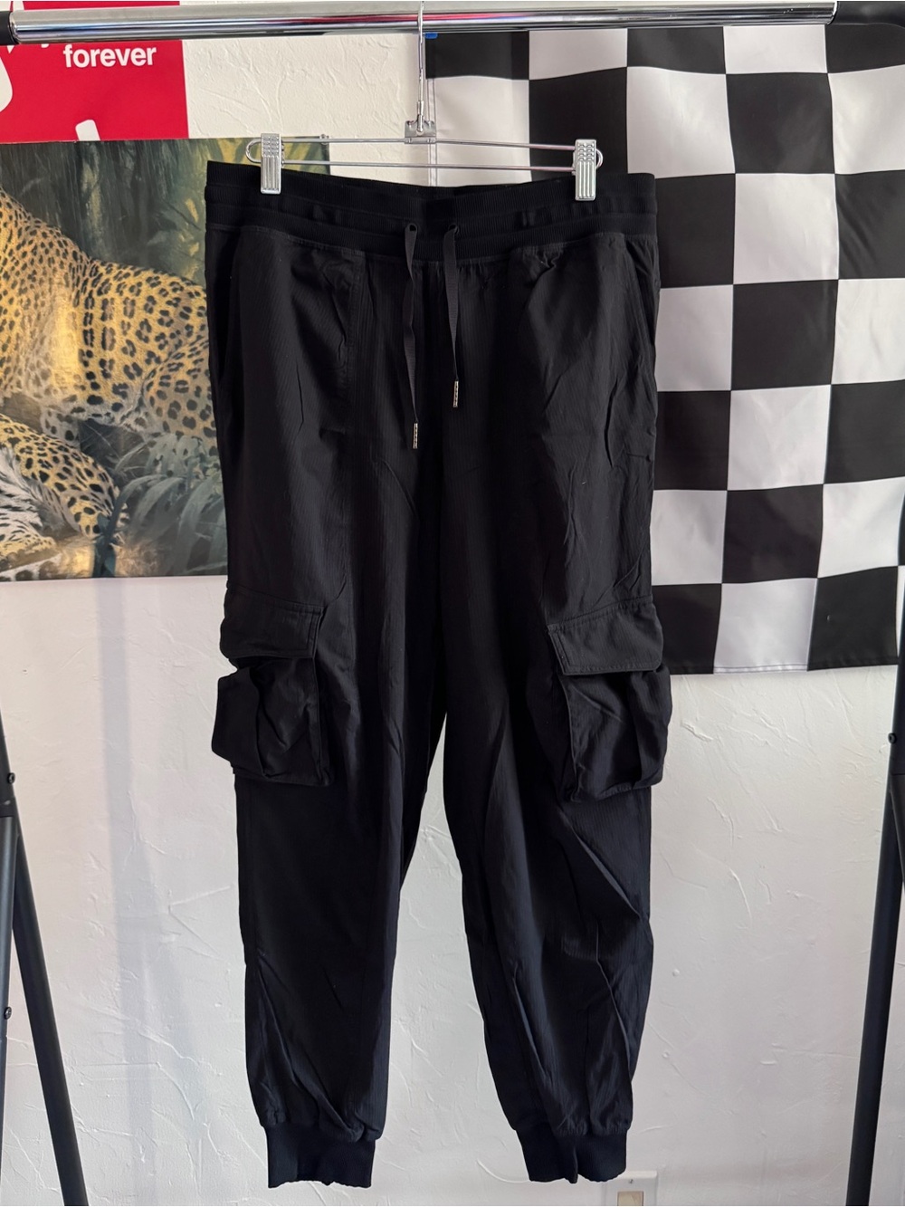 Lululemon Black Cargo Joggers